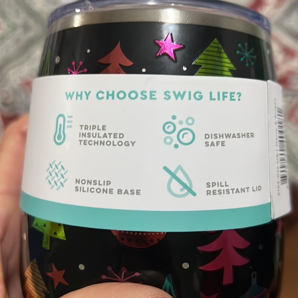 NWT Swig Holiday 14oz insulated wine tumbler - Picture 4 of 8